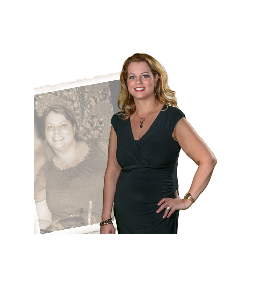 Before and after weight loss photo